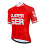 Super Ser Red Retro Cycling Jersey Set