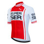 Super Ser White-Red Retro Cycling Jersey Set