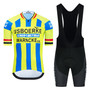 IJsboerke-Warncke Yellow Retro Cycling Jersey Set