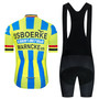 IJsboerke-Warncke Yellow Retro Cycling Jersey Set