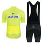 Lejeune Yellow Retro Cycling Jersey Set