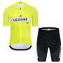 Lejeune Yellow Retro Cycling Jersey Set