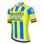 IJsboerke-Warncke Yellow Retro Cycling Jersey