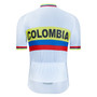 Colombia White Retro Cycling Jersey