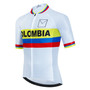 Colombia White Retro Cycling Jersey