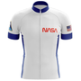 NASA White Retro Cycling Jersey