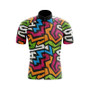 Jazzy Bright Lines Retro Cycling Jersey Set