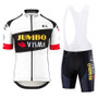 Jumbo Visma Pro Team White Cycling Jersey Set