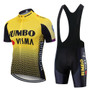 Jumbo Visma Pro Team Yellow-Black Cycling Jersey Set