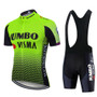 Jumbo Visma Pro Team Green-Black Cycling Jersey Set