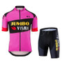 Jumbo Visma Pro Team Pink Cycling Jersey Set
