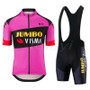 Jumbo Visma Pro Team Pink Cycling Jersey Set