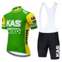 KAS Miko Lime Green Retro Cycling Jersey Set