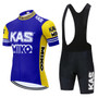 KAS Miko Blue Retro Cycling Jersey Set