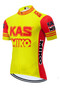 KAS Miko Yellow-Red Retro Cycling Jersey Set