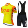 KAS Miko Yellow-Orange Retro Cycling Jersey Set