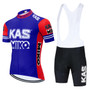 KAS Miko Blue-Red Retro Cycling Jersey Set