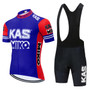 KAS Miko Blue-Red Retro Cycling Jersey Set