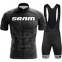 SRAM Black Retro Cycling Jersey Set