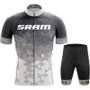 SRAM Digital White Retro Cycling Jersey Set