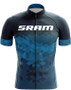 SRAM Digital Blue Retro Cycling Jersey Set