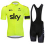 Team Sky Yellow Cycling Jersey Set