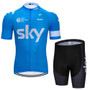 Team Sky Blue Cycling Jersey Set