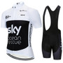 Team Sky Ocean Rescue White Cycling Jersey Set