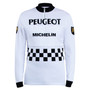 Peugeot BP Merino Wool Long Sleeve Retro Cycling Jersey
