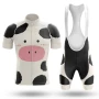 White Cow Retro Cycling Jersey Set