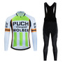 SALE-Puch Wolber Retro Cycling Jersey Long Set (with Fleece Option)