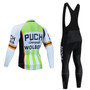 SALE-Puch Wolber Retro Cycling Jersey Long Set (with Fleece Option)