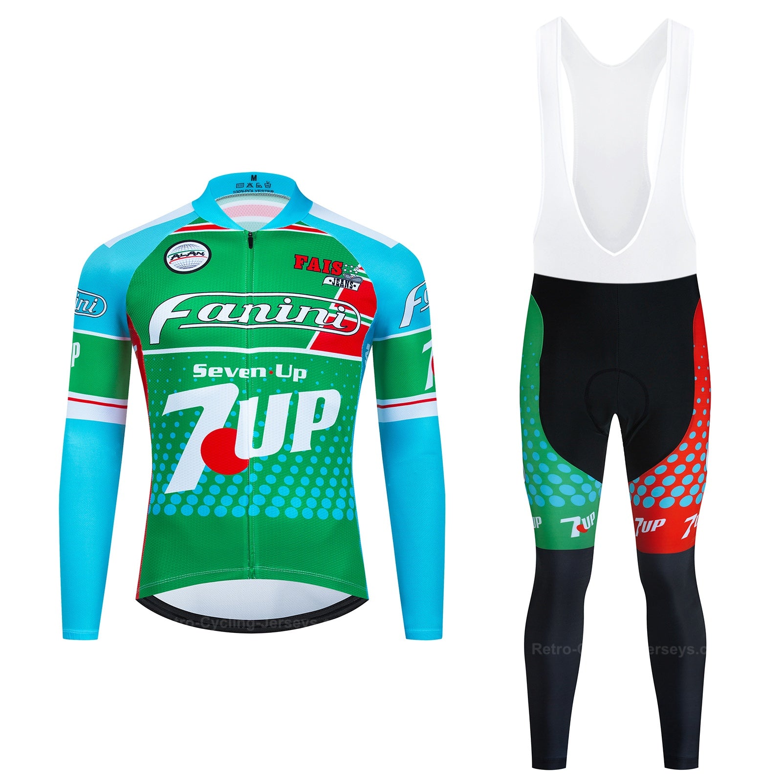 Fanini 7-Up Retro Cycling Jersey Long Set (with Fleece