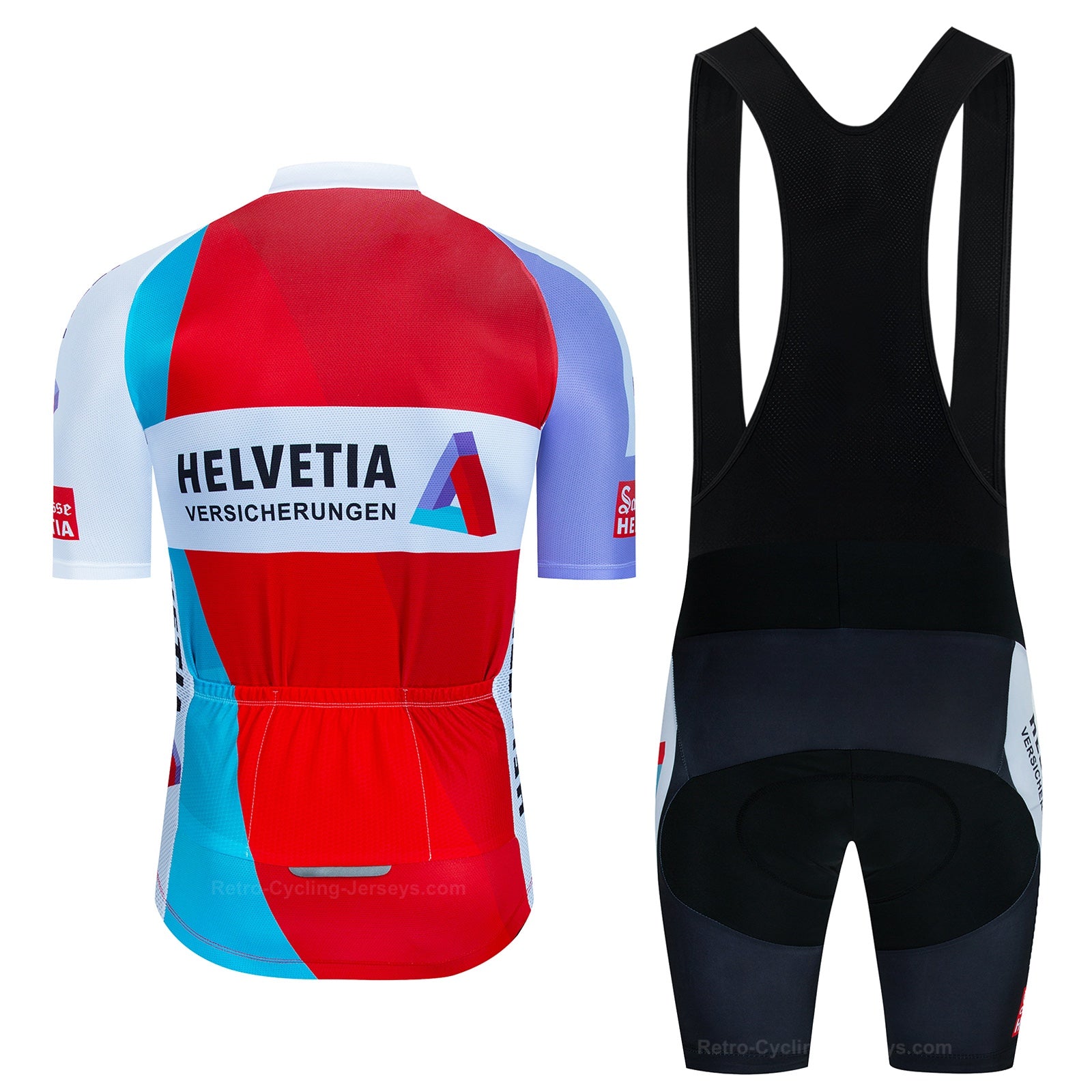Helvetia La Suisse Retro Cycling Jersey Set - Retro Cycling