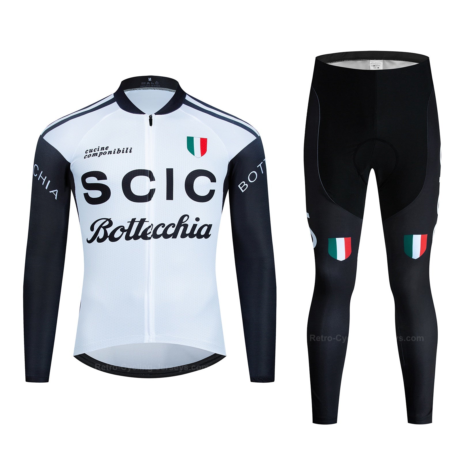 SCIC Bottecchia Retro Cycling Jersey Long Set (with Fleece Option
