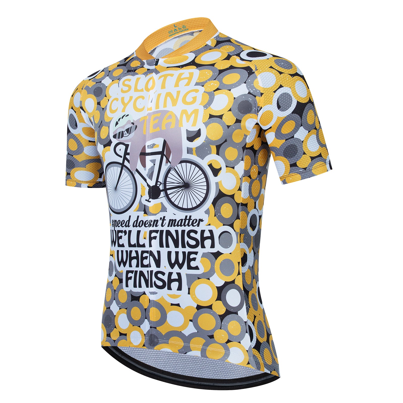 Yellow Spots Sloth Cycling Team Set Retro Cycling Jerseys