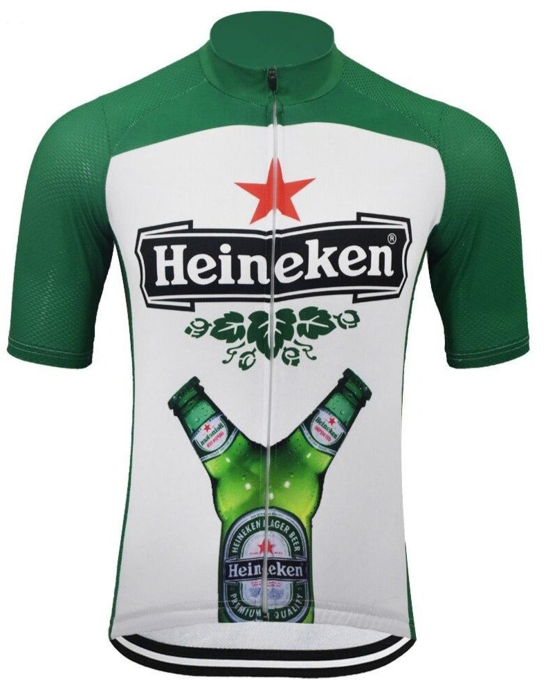 Heineken Beer Bottles Cycling Jersey Set Retro Cycling Jerseys