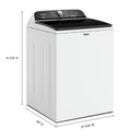 6.0-6.1 Cu. Ft. Whirlpool® Top Load Washer with Removable Agitator WTW6157PW