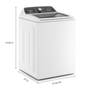 Whirlpool® 5.4–4.8 Cu. Ft. Top Load Washer with 2 in 1 Removable Agitator WTW5057LW