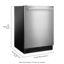 Whirlpool® 24-inch Wide Undercounter Refrigerator with Towel Bar Handle - 5.1 cu. ft. WUR35X24HZ