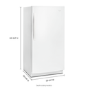 Whirlpool® 16 cu. ft. Upright Freezer with Frost-Free Defrost WZF57R16FW