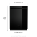 Whirlpool® Large Capacity Dishwasher with 3rd Rack WDT750SAKB