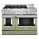 KitchenAid® 48'' Smart Commercial-Style Gas Range with Griddle KFGC558JAV