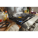 KitchenAid® 36'' Smart Commercial-Style Gas Range with 6 Burners KFGC506JIB
