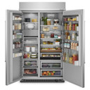 Kitchenaid® 30 Cu. Ft. 48" Built-In Side-by-Side Refrigerator with PrintShield™ Finish KBSN708MPS