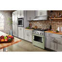 KitchenAid® 30'' Smart Commercial-Style Dual Fuel Range with 4 Burners KFDC500JAV