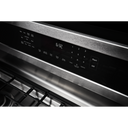 Kitchenaid® 30-Inch 5-Burner Gas Slide-In Convection Range KSGG700EBS