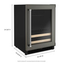 Kitchenaid® 24" Panel-Ready Beverage Center with Wood-Front Racks KUBR214KPA