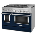KitchenAid® 48'' Smart Commercial-Style Gas Range with Griddle KFGC558JIB