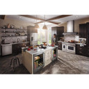 Kitchenaid® 24" Undercounter Refrigerator with Glass Door and Shelves with Metallic Accents KURL314KSS